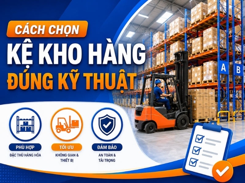 Cách chọn kệ kho hàng đúng kỹ thuật
