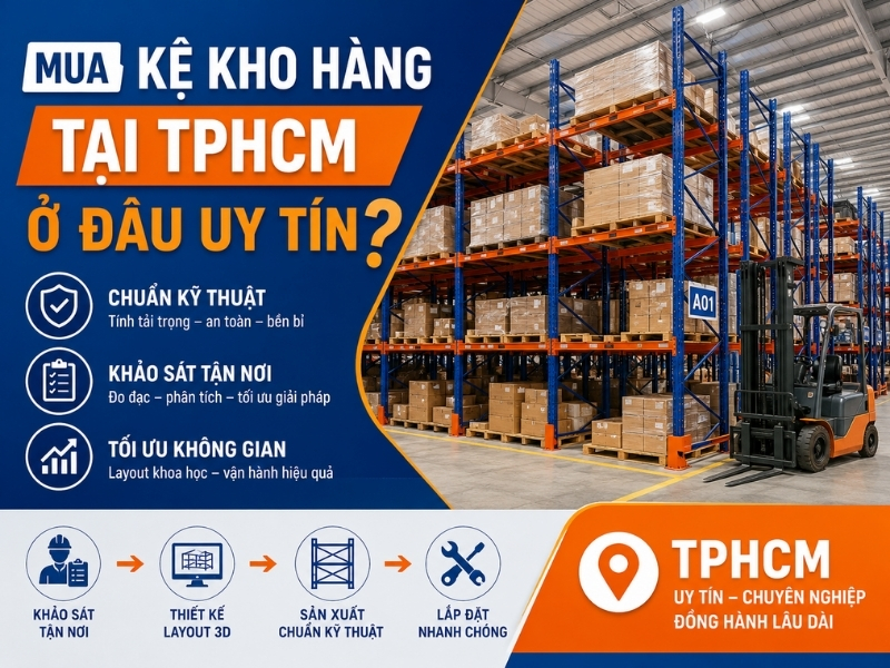 Cần chọn đúng đơn vị thi công kệ kho hàng tại TPHCM