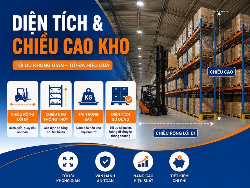 Loại xe nâng và phương thức xuất nhập hàng