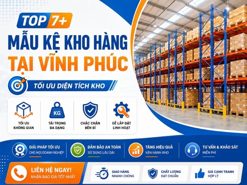 Kệ kho hàng tại Vĩnh Phúc