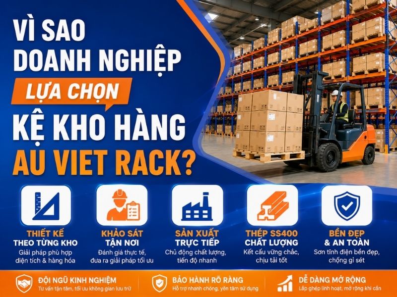 Au Viet Rack thi công kệ kho hàng tại Sóc Trăng chuẩn