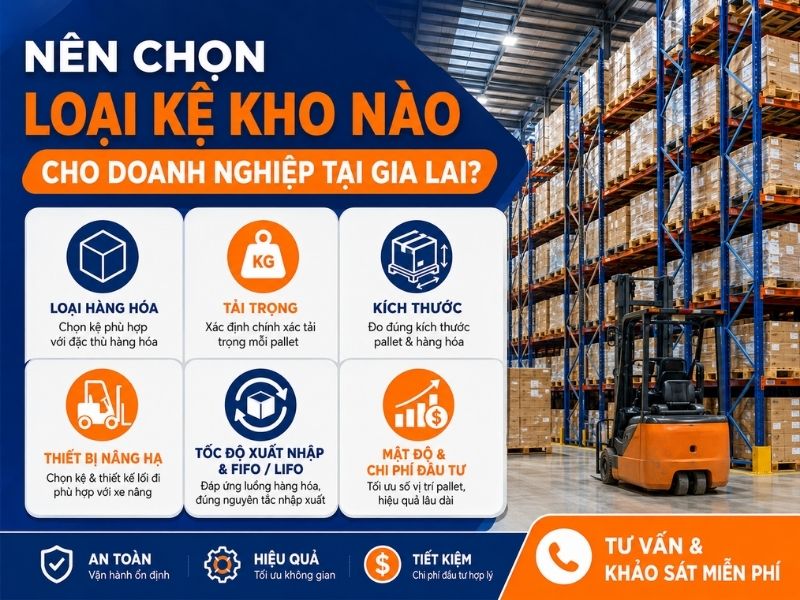 Kệ kho hàng tại Gia Lai