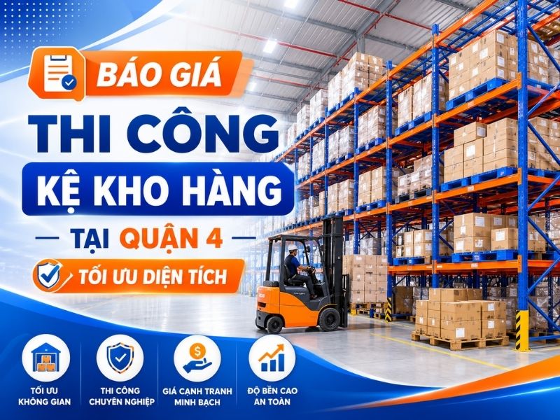 Kệ kho hàng tại quận 4