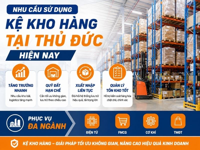 Kệ kho hàng tại Thủ Đức