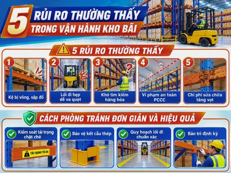 5 rủi ro hay gặp khi chọn sai kệ và cách phòng tránh