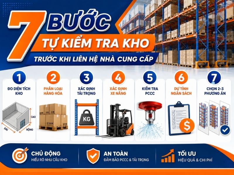 7 bước tự kiểm tra kho