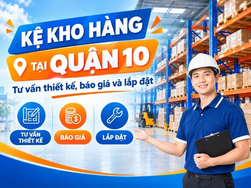 Kệ kho hàng tại quận 10