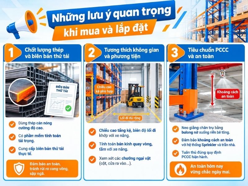 Những lưu ý quan trọng khi mua và lắp đặt