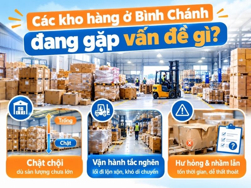 Thực tế các kho hàng ở Bình Chánh đang gặp vấn đề gì?