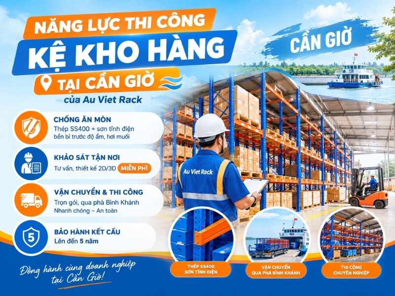 Năng lực thi công kệ kho hàng tại Cần Giờ