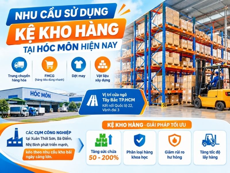 Kệ kho hàng tại Hóc Môn